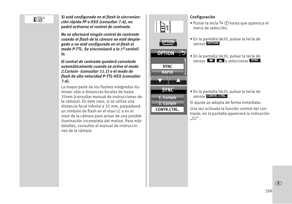 Option o, Sync | Metz MECABLITZ 64 AF-1 digital Pentax User Manual | Page 299 / 326