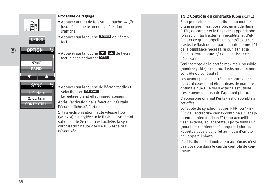 Option o, Sync o | Metz MECABLITZ 64 AF-1 digital Pentax User Manual | Page 88 / 326