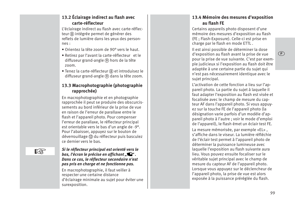 Metz MECABLITZ 64 AF-1 digital Pentax User Manual | Page 99 / 326