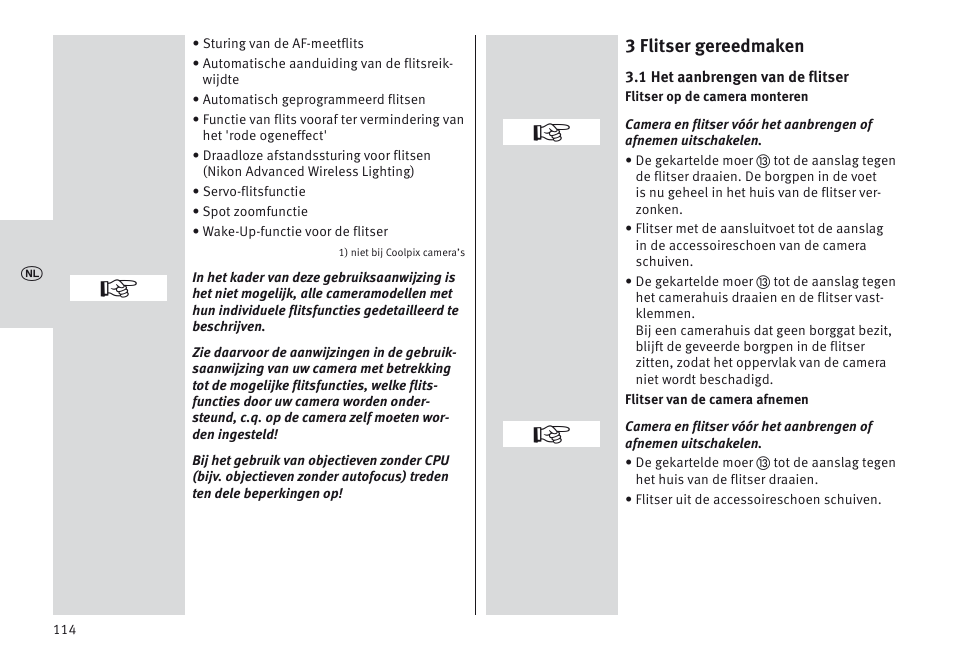 Metz MECABLITZ 64 AF-1 digital Nikon User Manual | Page 114 / 334