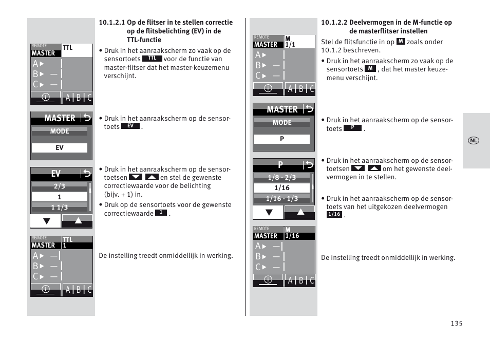 Metz MECABLITZ 64 AF-1 digital Nikon User Manual | Page 135 / 334