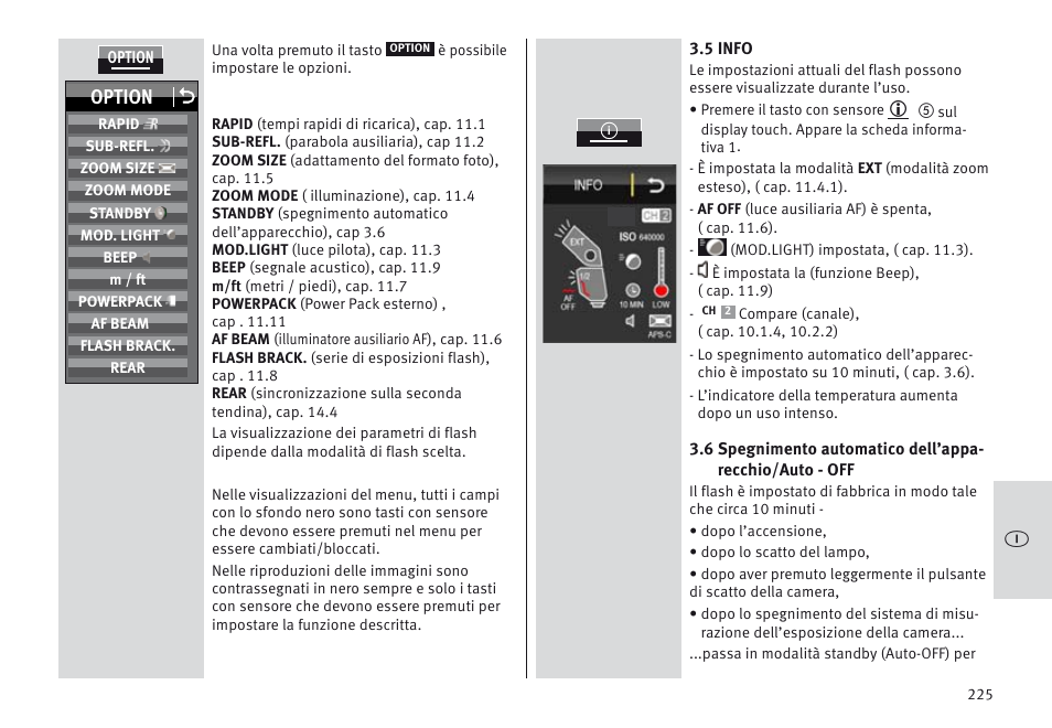 Option o | Metz MECABLITZ 64 AF-1 digital Nikon User Manual | Page 225 / 334