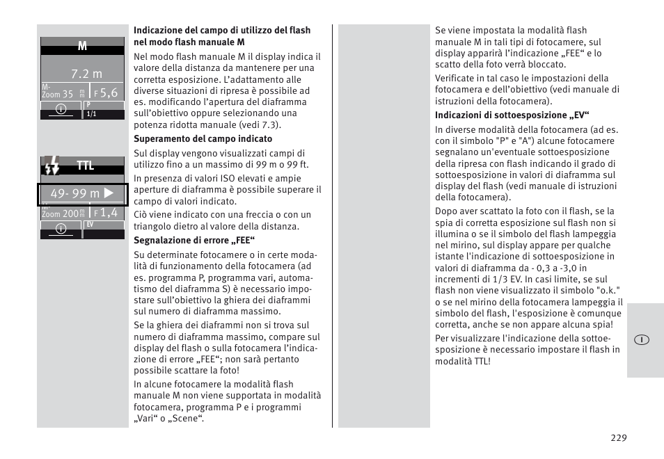 99 m u | Metz MECABLITZ 64 AF-1 digital Nikon User Manual | Page 229 / 334