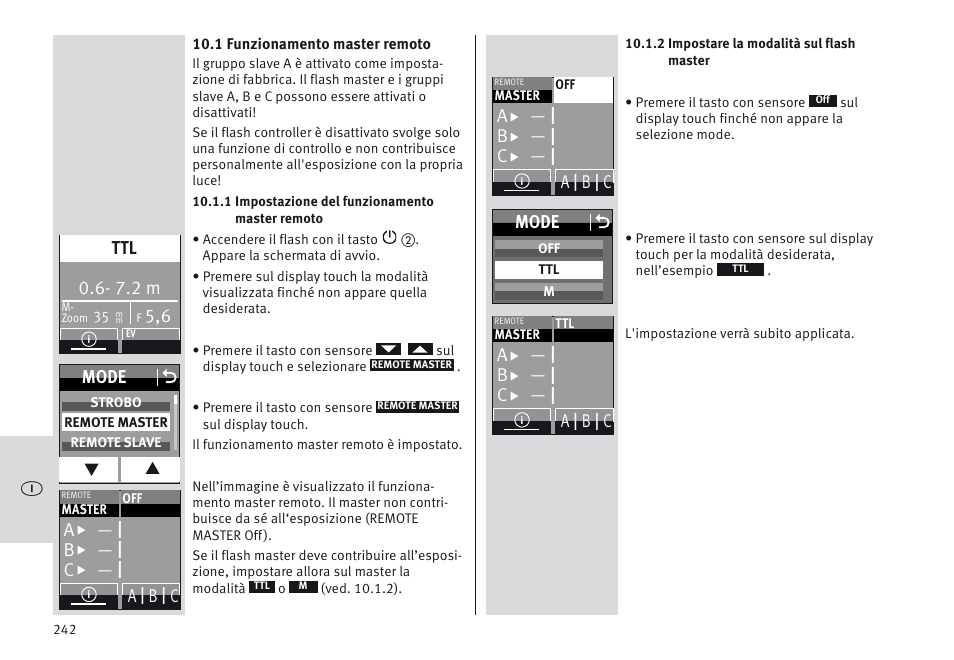 Metz MECABLITZ 64 AF-1 digital Nikon User Manual | Page 242 / 334