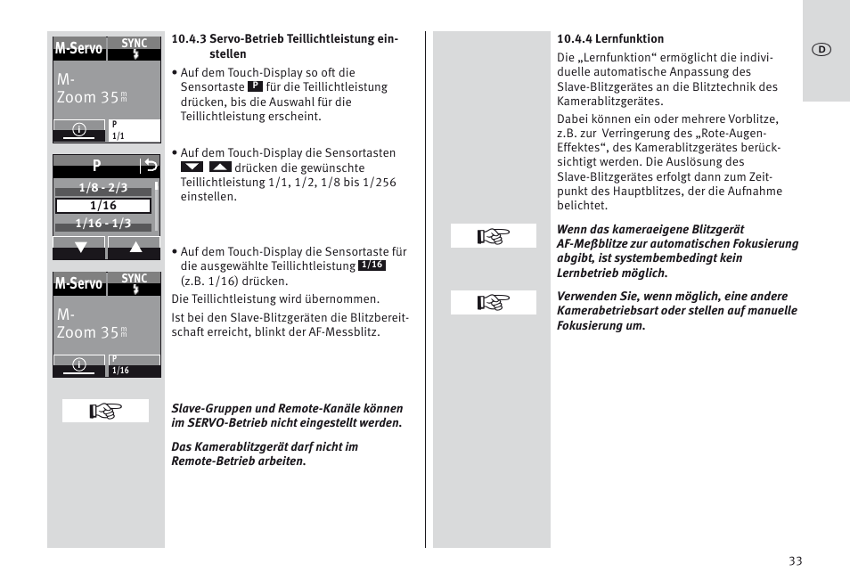 Metz MECABLITZ 64 AF-1 digital Nikon User Manual | Page 33 / 334