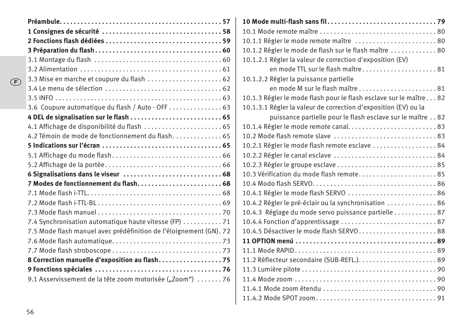 Metz MECABLITZ 64 AF-1 digital Nikon User Manual | Page 56 / 334