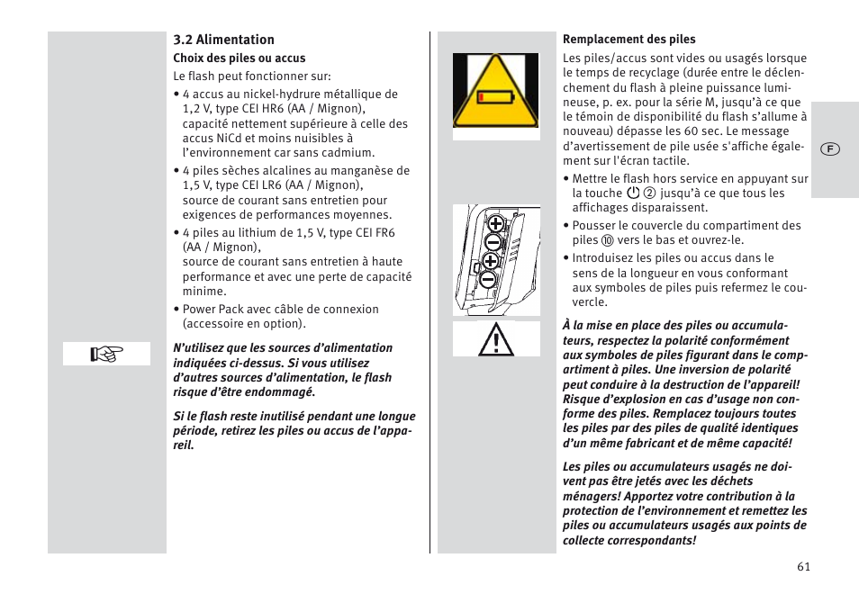 Metz MECABLITZ 64 AF-1 digital Nikon User Manual | Page 61 / 334