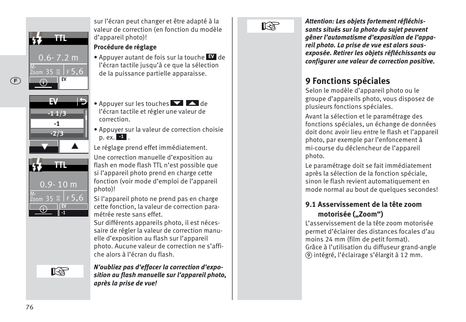 Metz MECABLITZ 64 AF-1 digital Nikon User Manual | Page 76 / 334