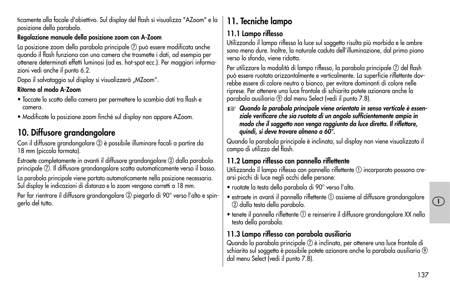 Metz MECABLITZ 58 AF-1 digital Pentax User Manual | Page 137 / 190