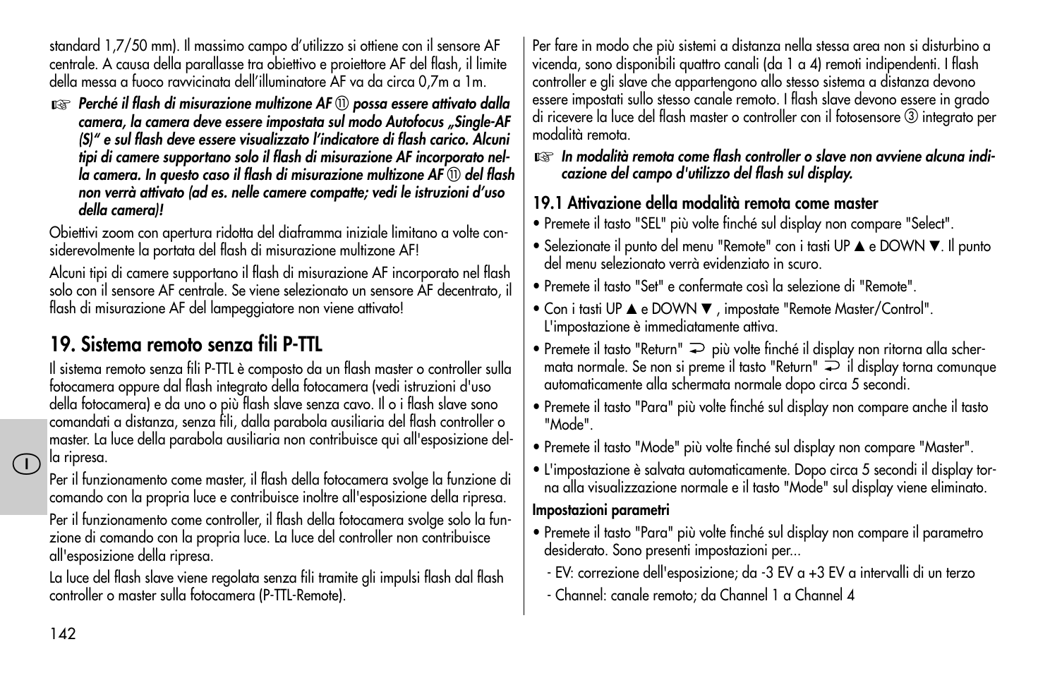 Metz MECABLITZ 58 AF-1 digital Pentax User Manual | Page 142 / 190