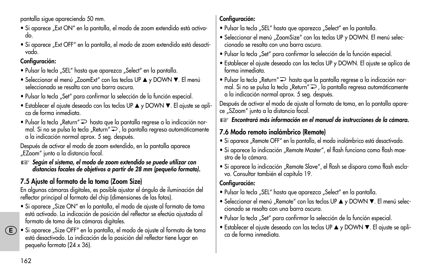 Metz MECABLITZ 58 AF-1 digital Pentax User Manual | Page 162 / 190