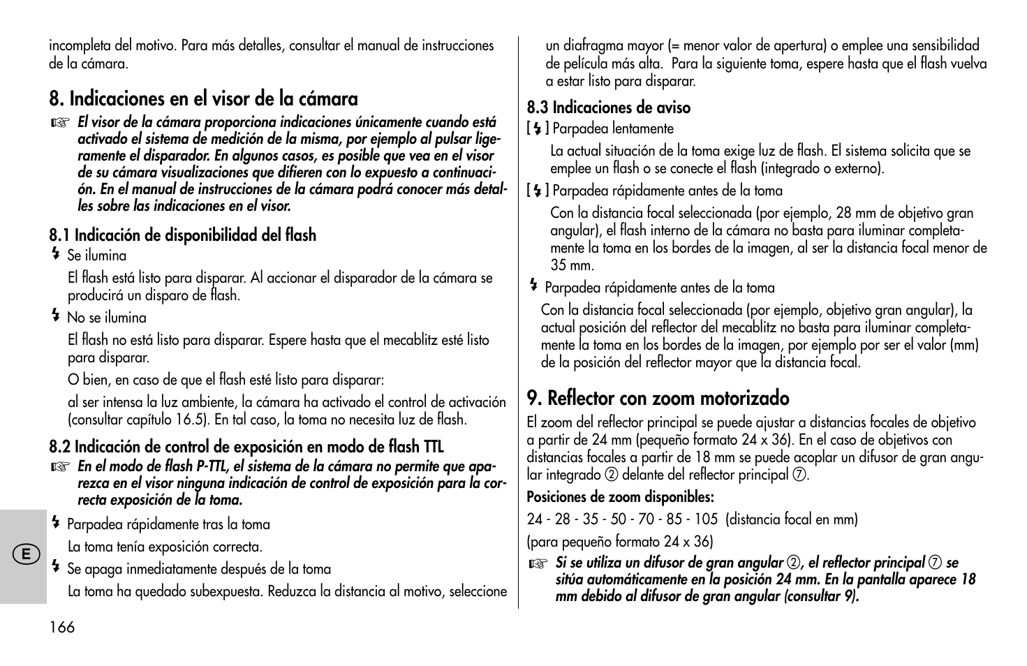 Metz MECABLITZ 58 AF-1 digital Pentax User Manual | Page 166 / 190