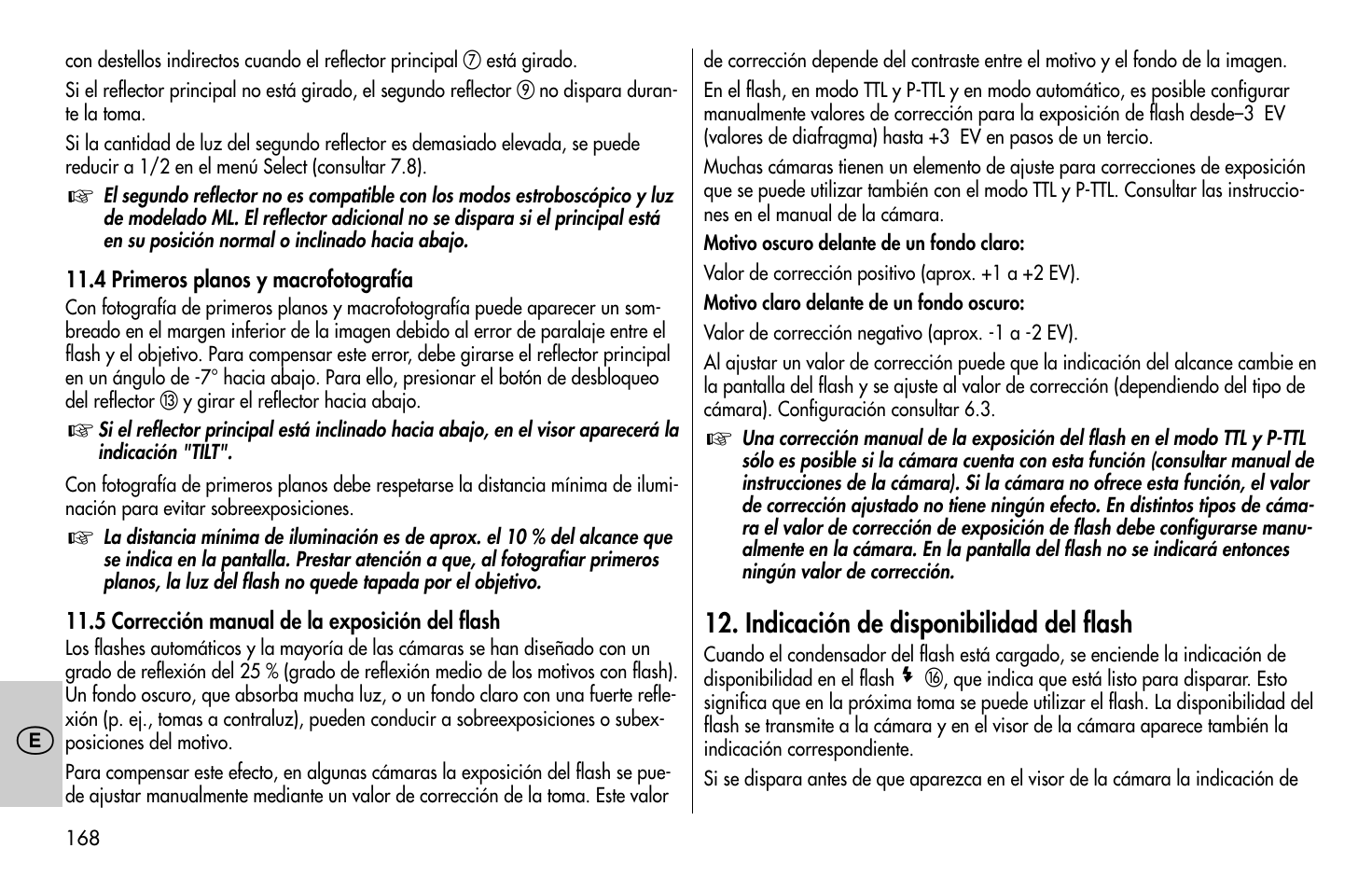 Metz MECABLITZ 58 AF-1 digital Pentax User Manual | Page 168 / 190