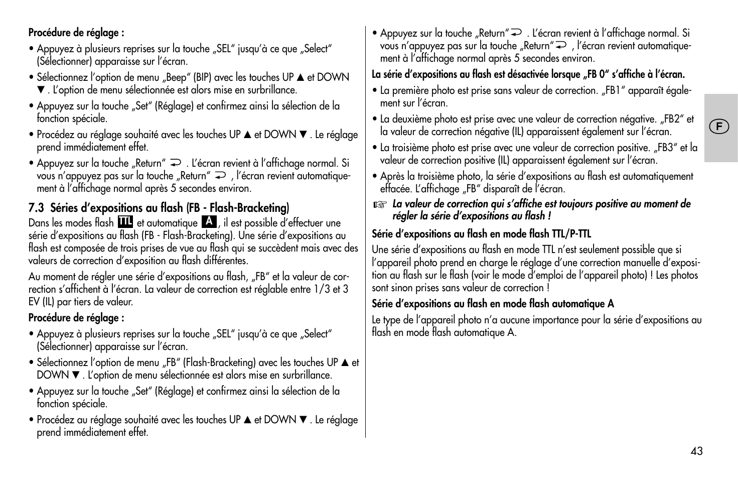 Metz MECABLITZ 58 AF-1 digital Pentax User Manual | Page 43 / 190