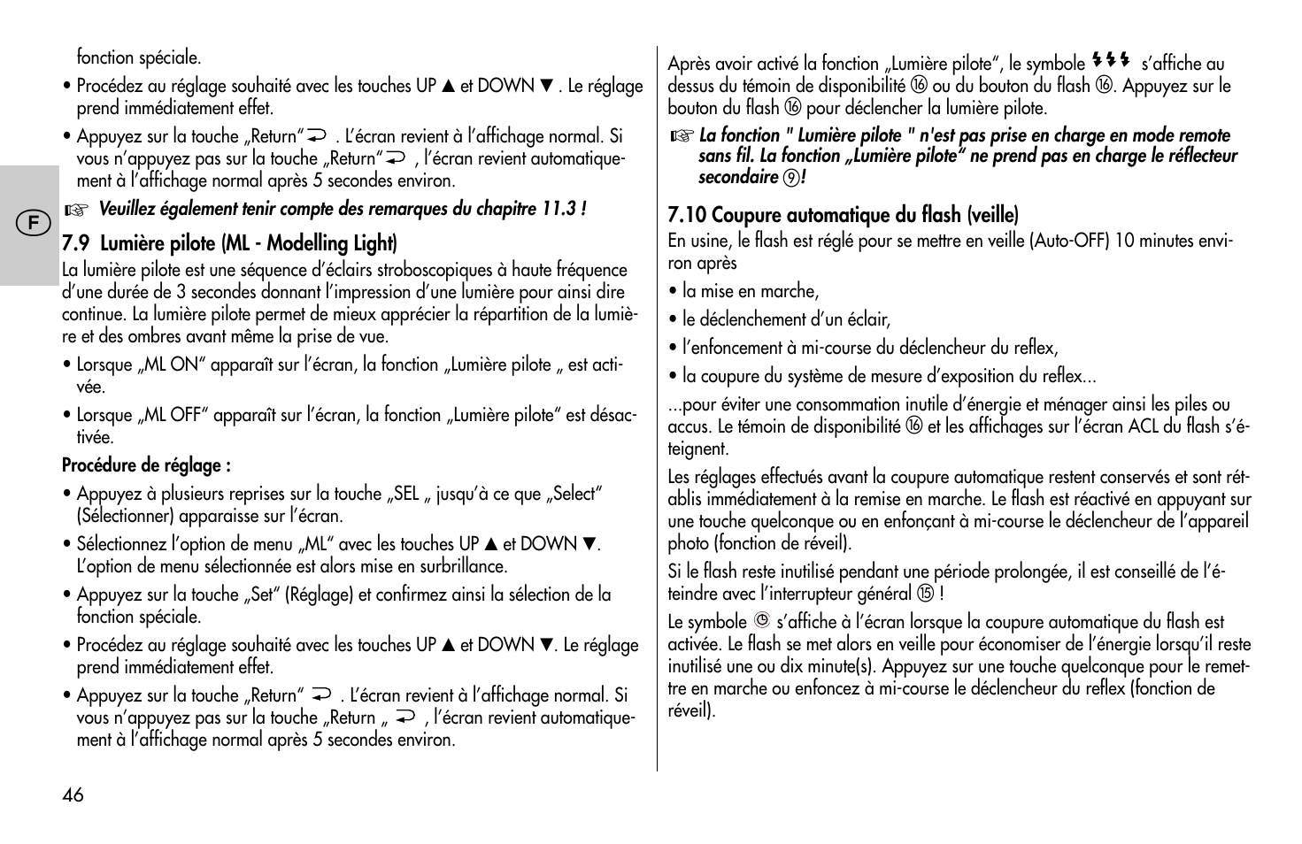 Metz MECABLITZ 58 AF-1 digital Pentax User Manual | Page 46 / 190