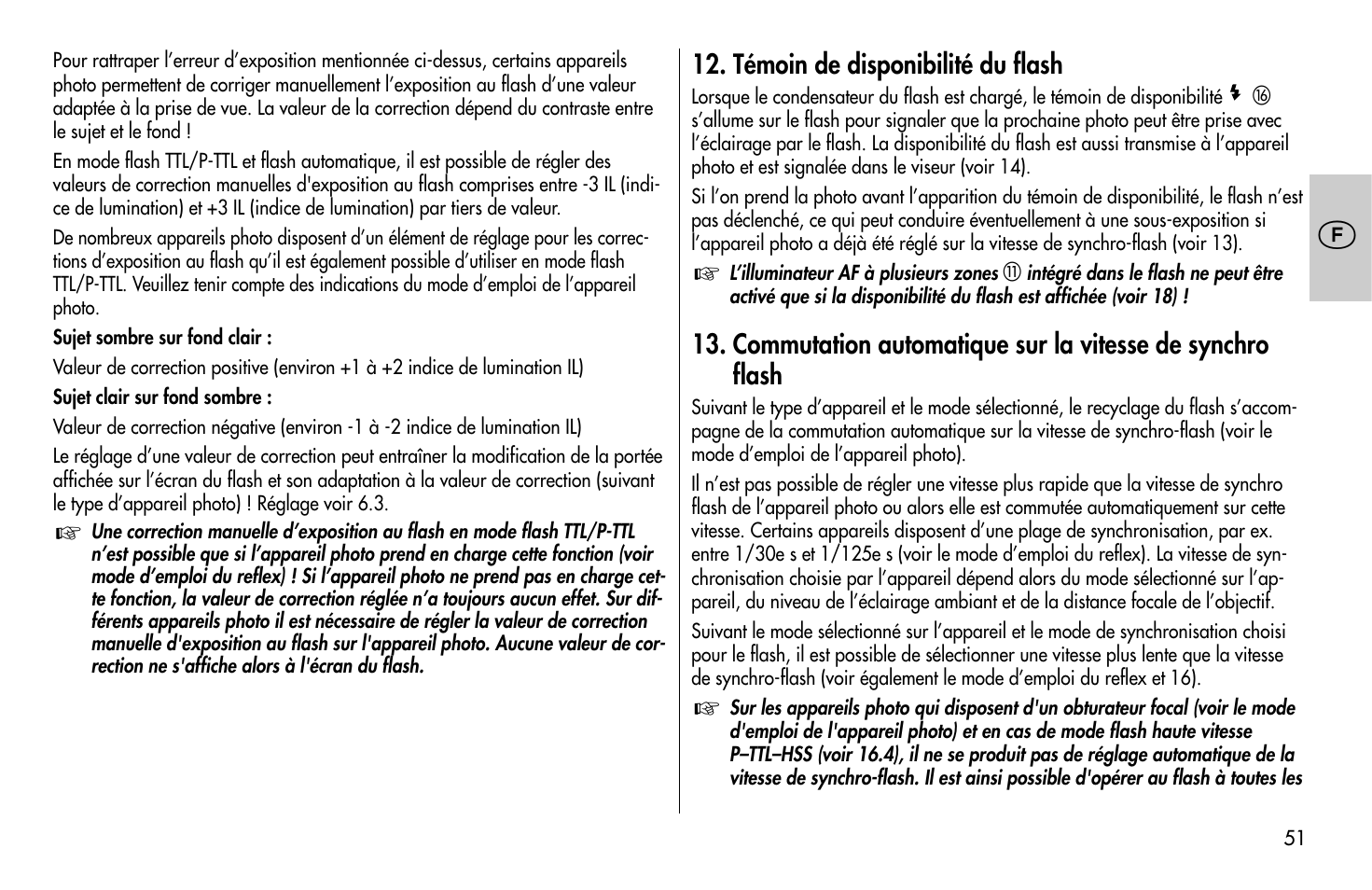 Metz MECABLITZ 58 AF-1 digital Pentax User Manual | Page 51 / 190