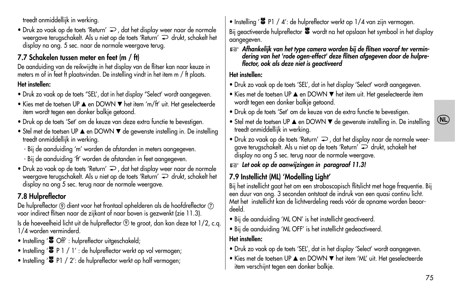 Metz MECABLITZ 58 AF-1 digital Pentax User Manual | Page 75 / 190
