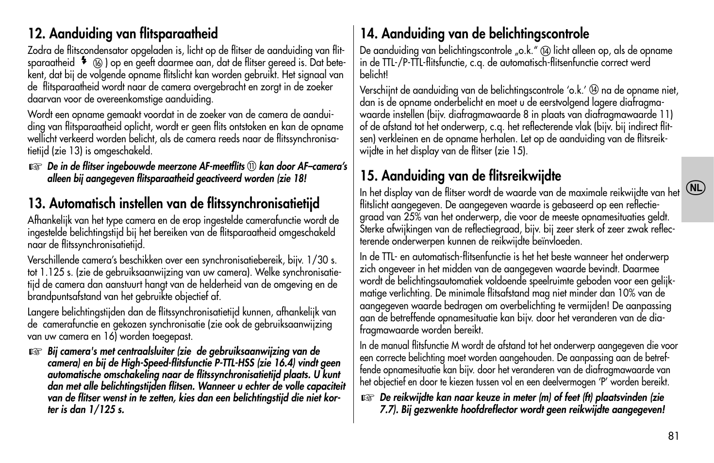 Metz MECABLITZ 58 AF-1 digital Pentax User Manual | Page 81 / 190