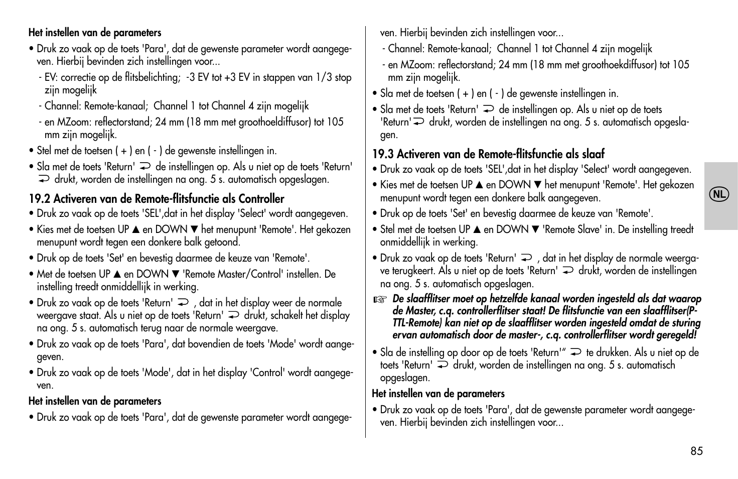 Metz MECABLITZ 58 AF-1 digital Pentax User Manual | Page 85 / 190