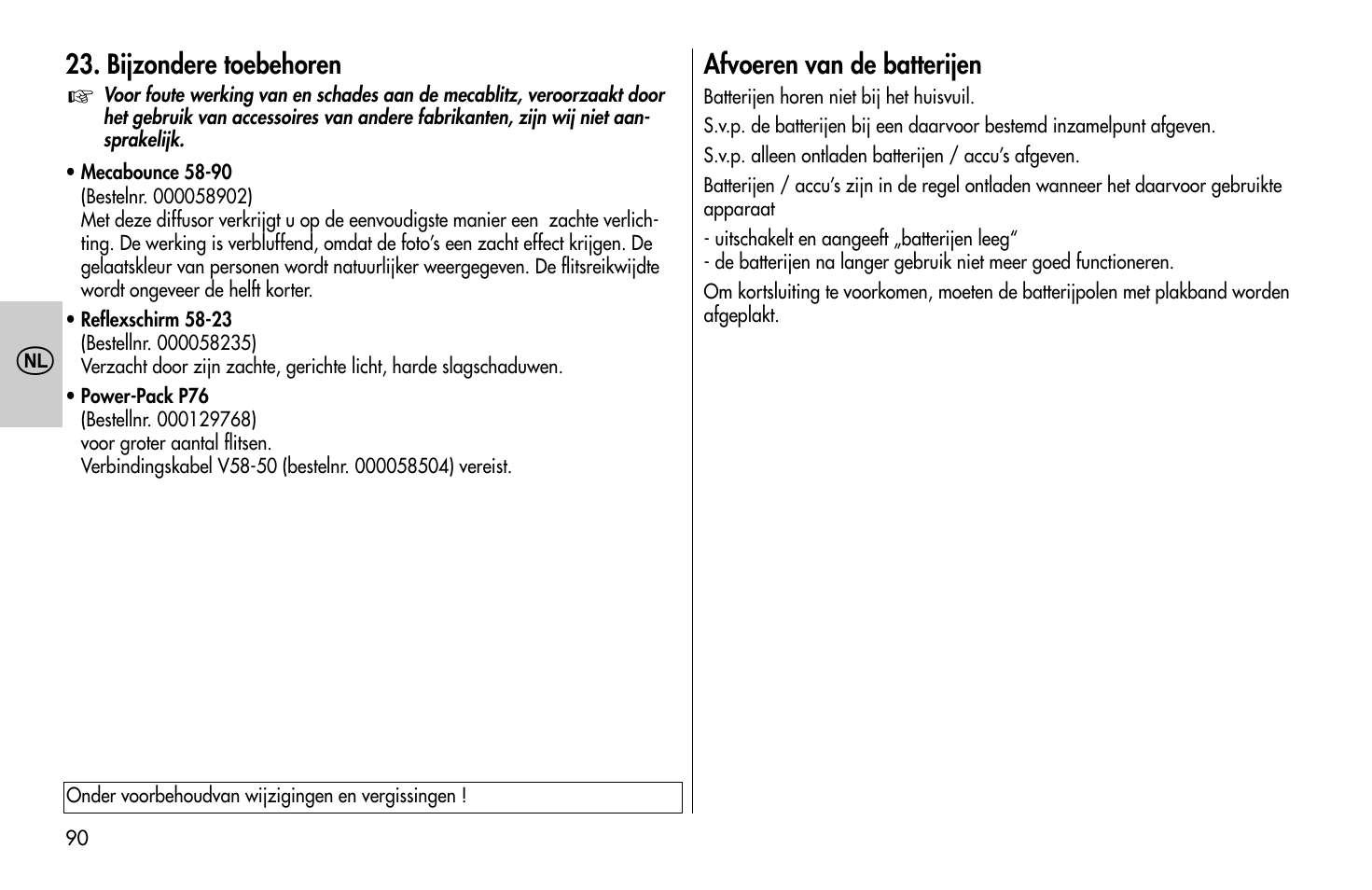 Metz MECABLITZ 58 AF-1 digital Pentax User Manual | Page 90 / 190