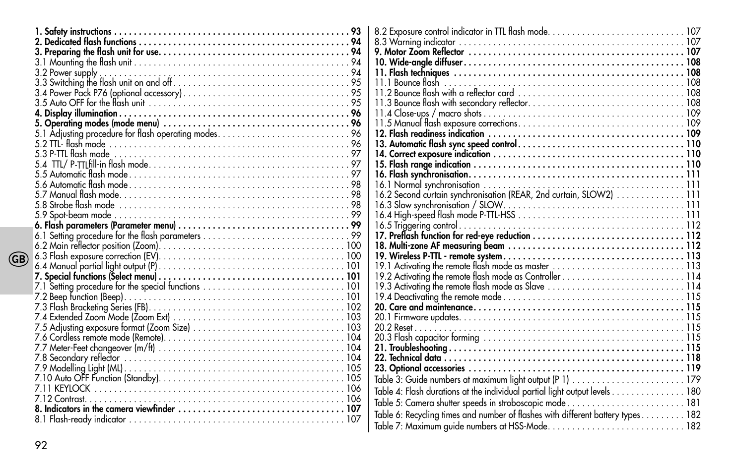Metz MECABLITZ 58 AF-1 digital Pentax User Manual | Page 92 / 190