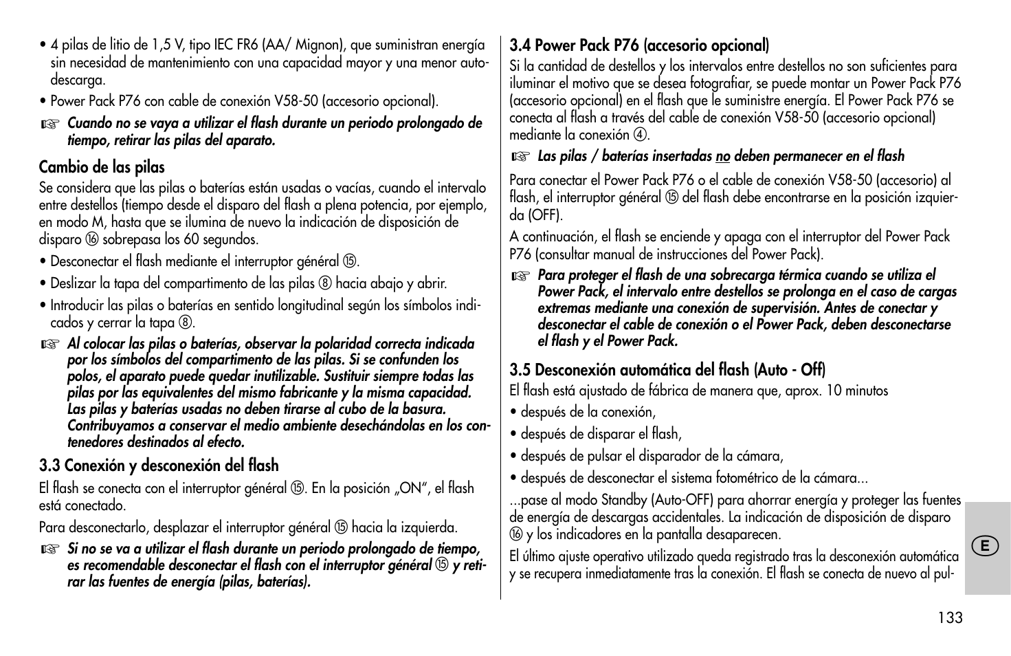 Metz MECABLITZ 58 AF-1 digital Olympus User Manual | Page 133 / 166