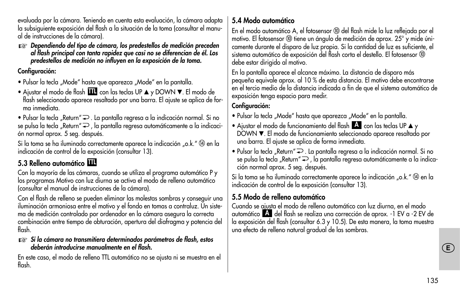 Metz MECABLITZ 58 AF-1 digital Olympus User Manual | Page 135 / 166