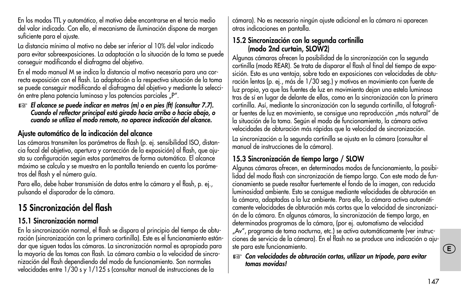 Metz MECABLITZ 58 AF-1 digital Olympus User Manual | Page 147 / 166