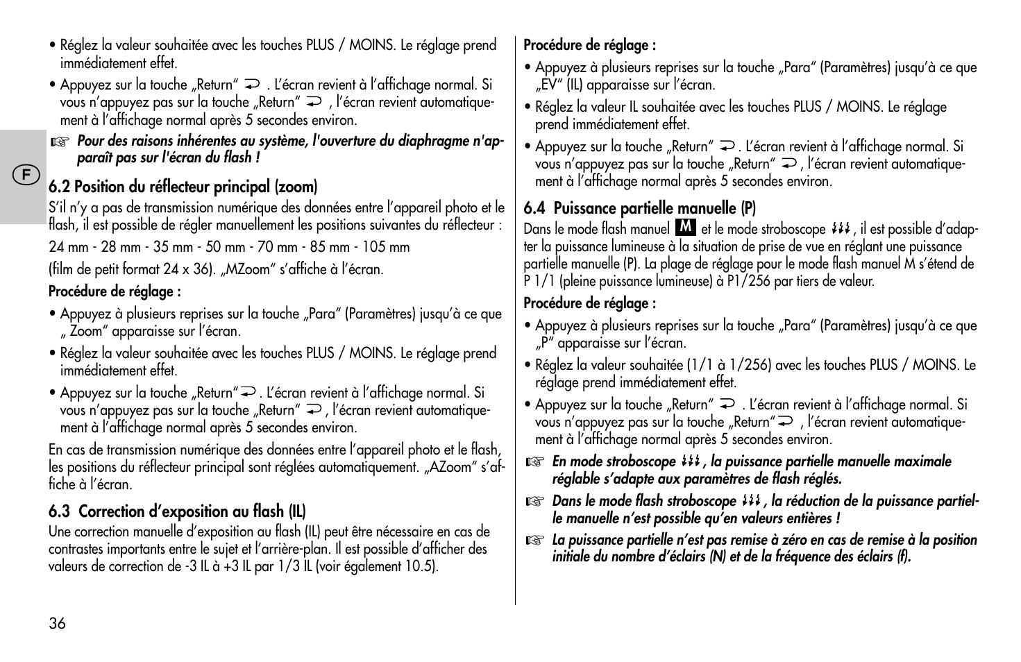 Metz MECABLITZ 58 AF-1 digital Olympus User Manual | Page 36 / 166