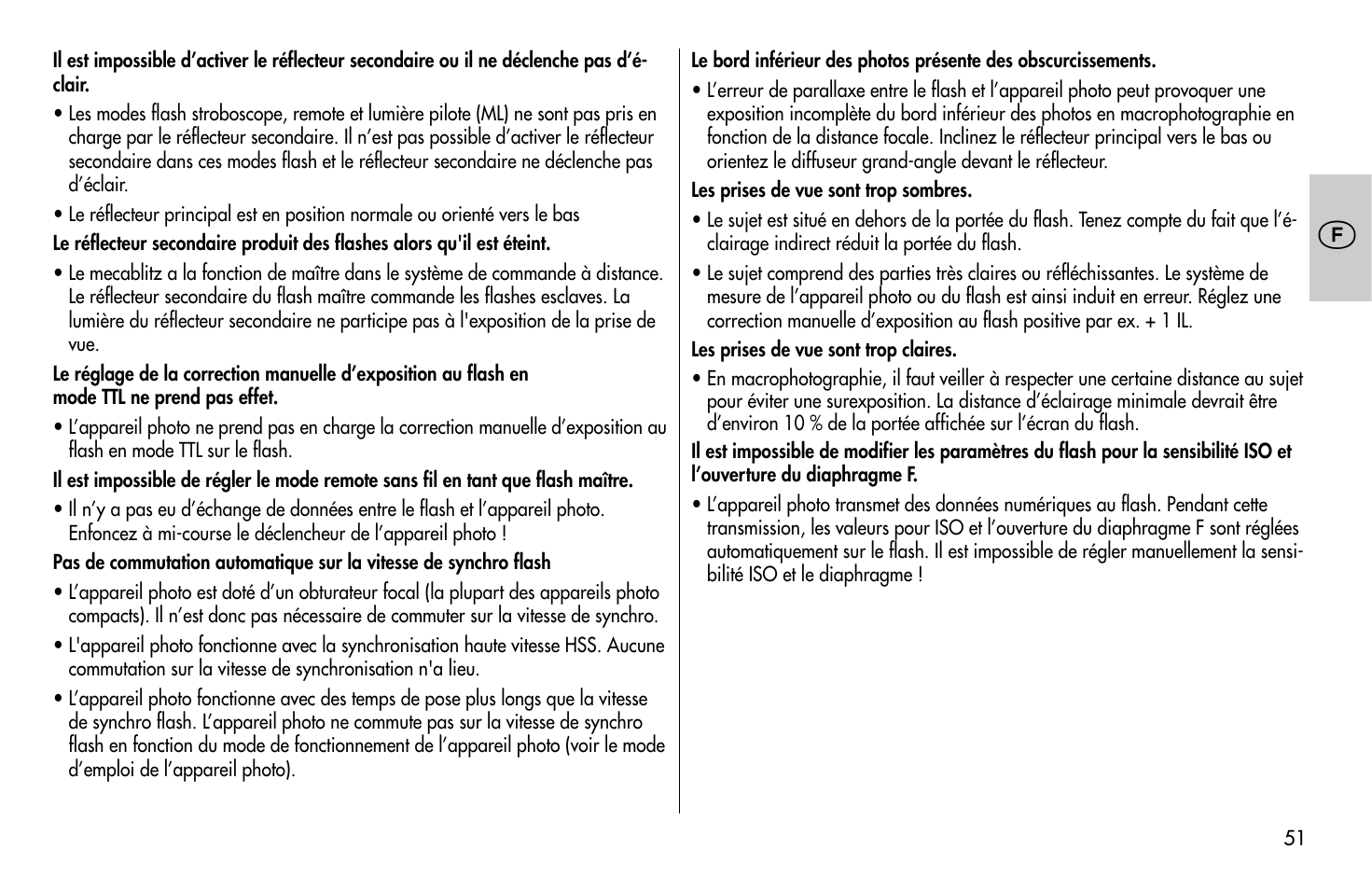 Metz MECABLITZ 58 AF-1 digital Olympus User Manual | Page 51 / 166