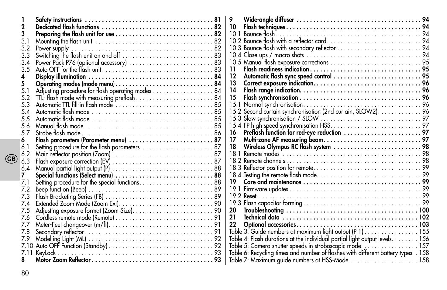 Metz MECABLITZ 58 AF-1 digital Olympus User Manual | Page 80 / 166