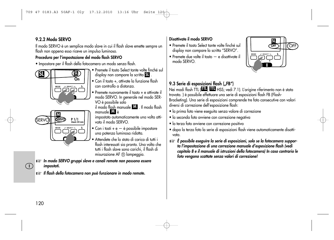 Metz MECABLITZ 50 AF-1 digital Olympus User Manual | Page 120 / 166