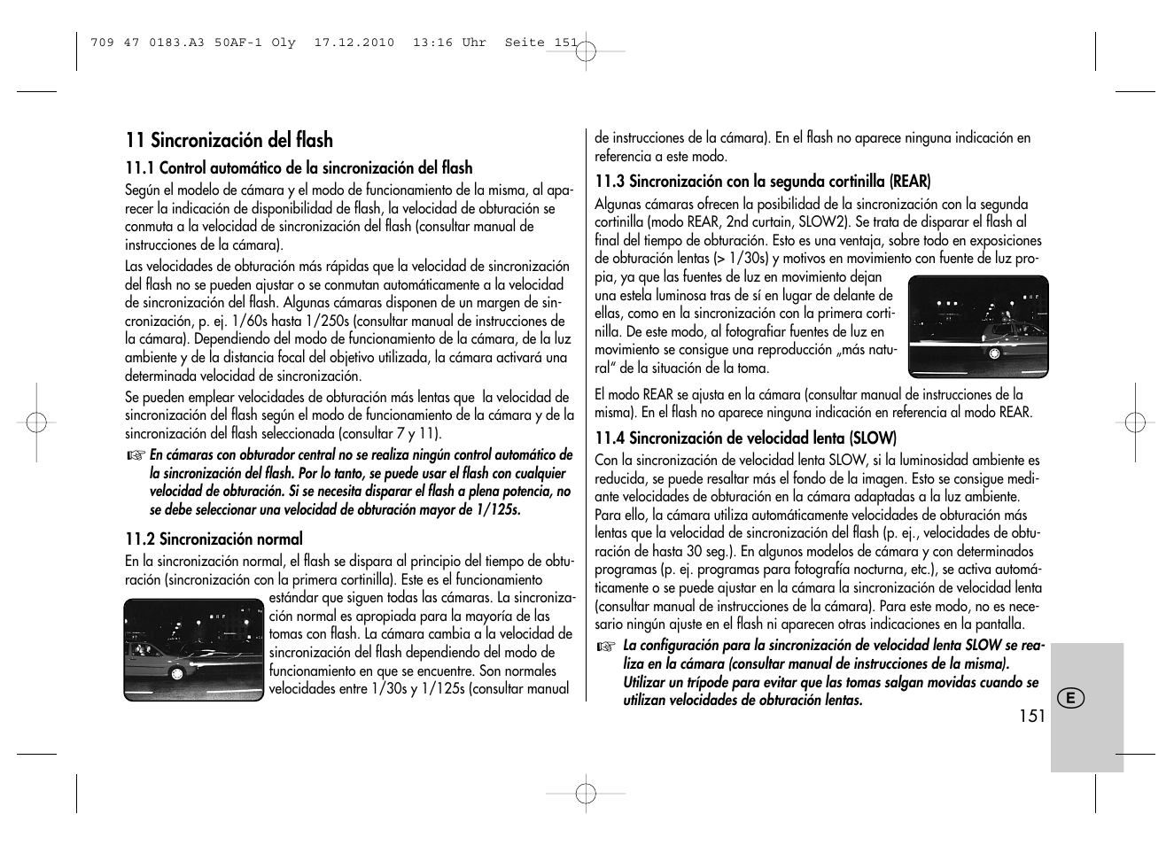 Metz MECABLITZ 50 AF-1 digital Olympus User Manual | Page 151 / 166