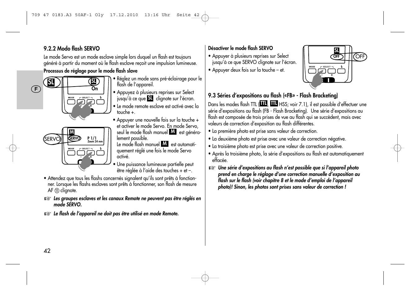 Metz MECABLITZ 50 AF-1 digital Olympus User Manual | Page 42 / 166