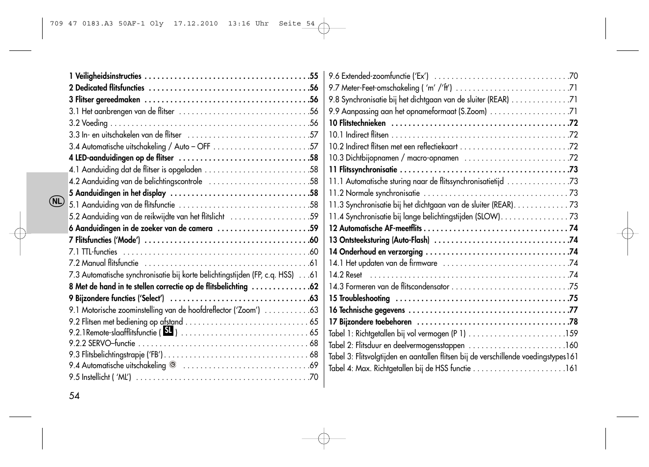 Metz MECABLITZ 50 AF-1 digital Olympus User Manual | Page 54 / 166