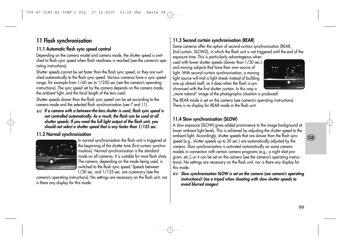 Metz MECABLITZ 50 AF-1 digital Olympus User Manual | Page 99 / 166