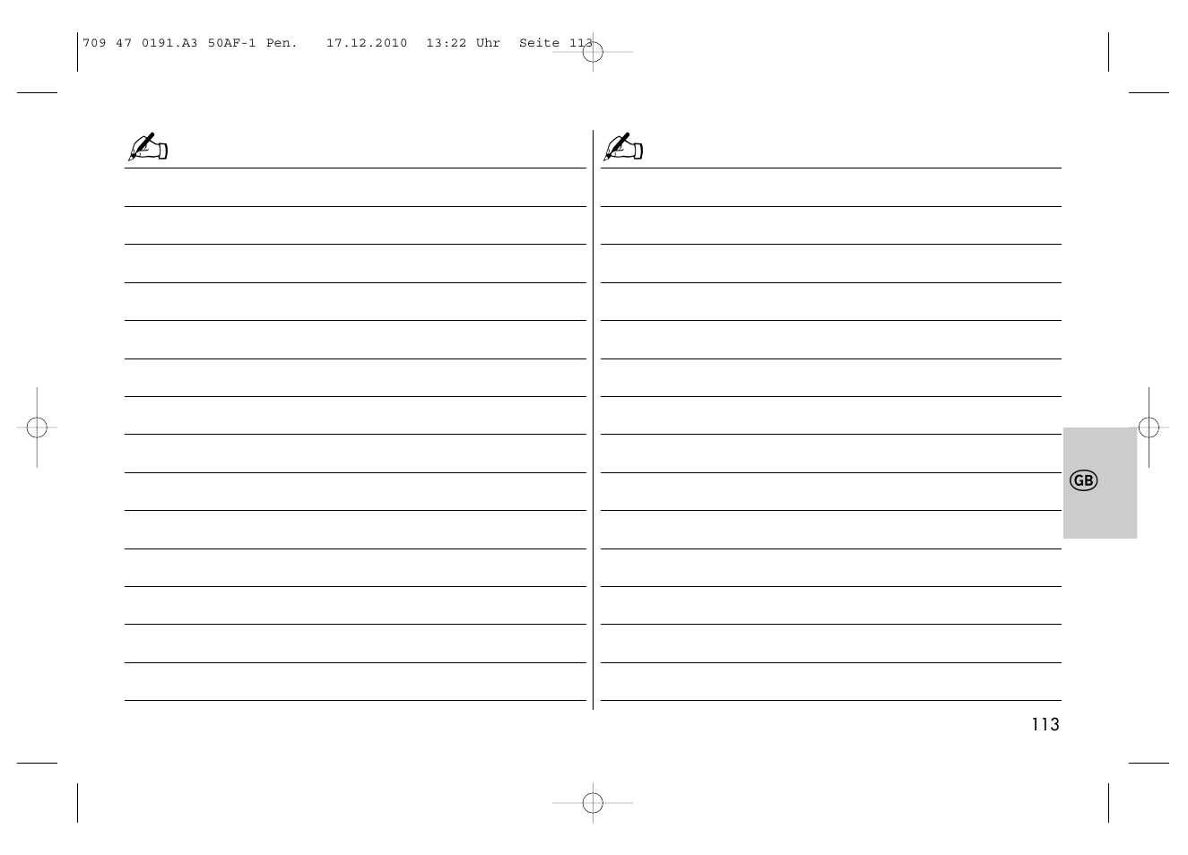 Metz MECABLITZ 50 AF-1 digital Pentax User Manual | Page 113 / 182