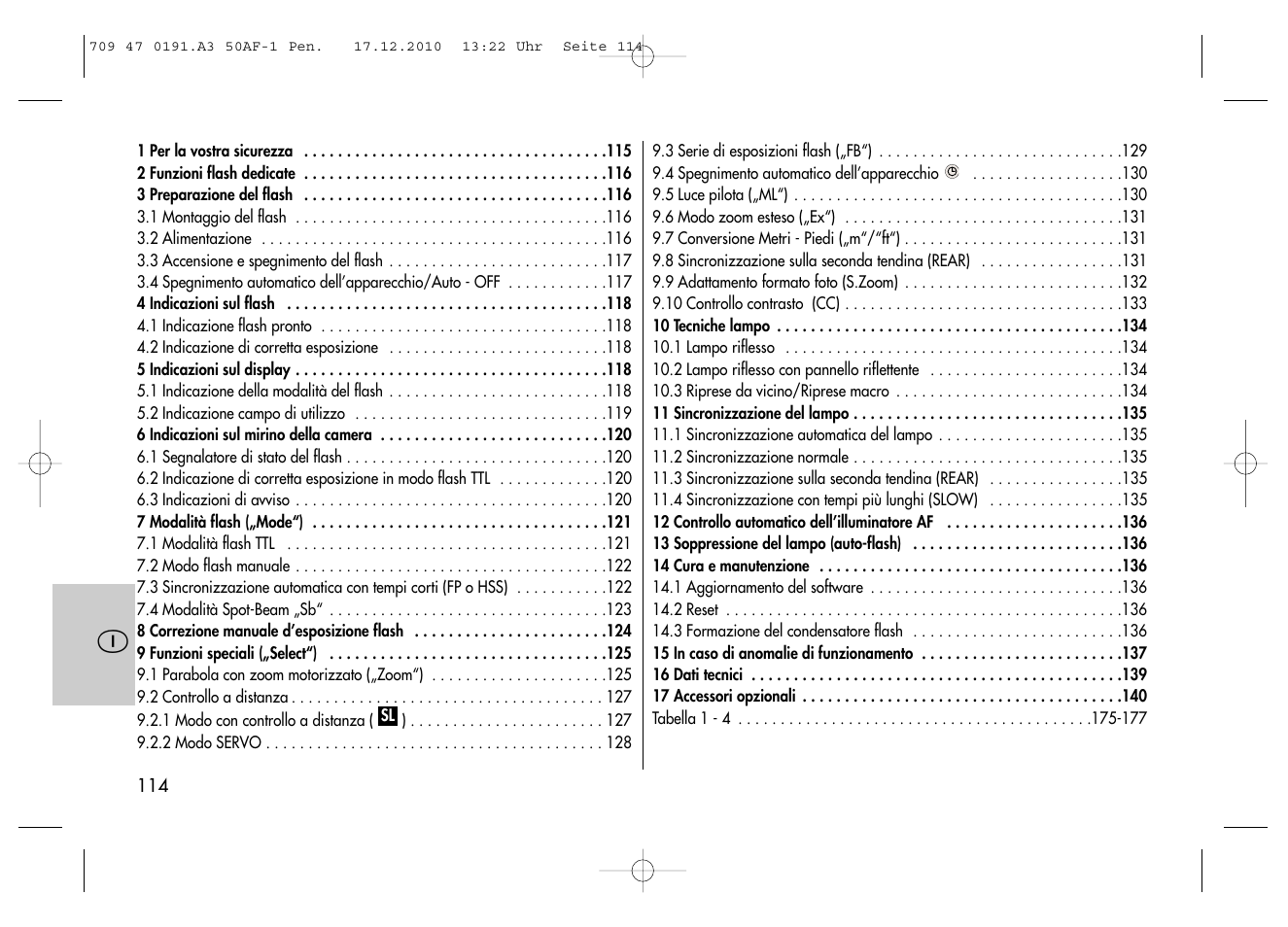 Metz MECABLITZ 50 AF-1 digital Pentax User Manual | Page 114 / 182