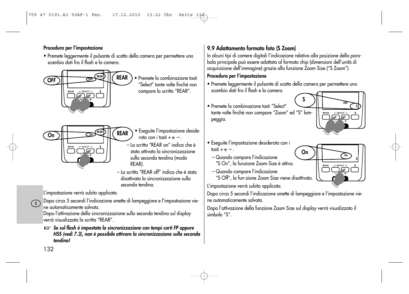 Metz MECABLITZ 50 AF-1 digital Pentax User Manual | Page 132 / 182