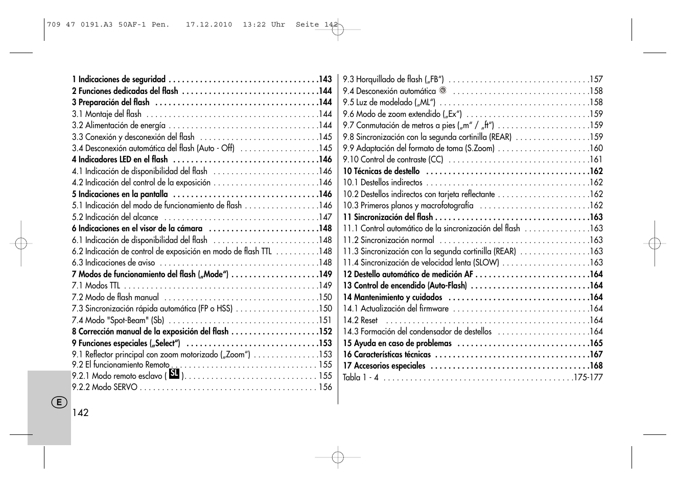 Metz MECABLITZ 50 AF-1 digital Pentax User Manual | Page 142 / 182