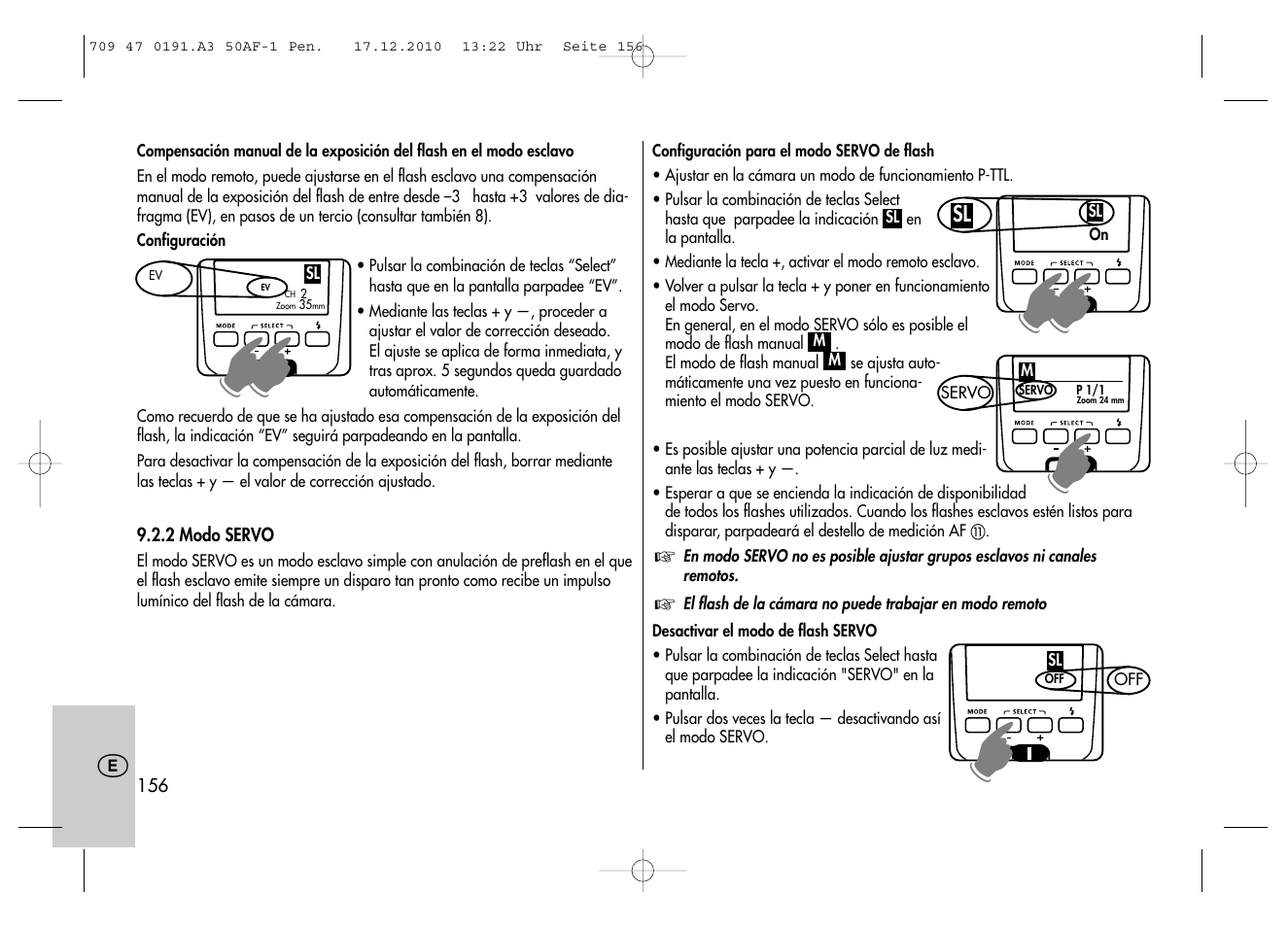 Metz MECABLITZ 50 AF-1 digital Pentax User Manual | Page 156 / 182