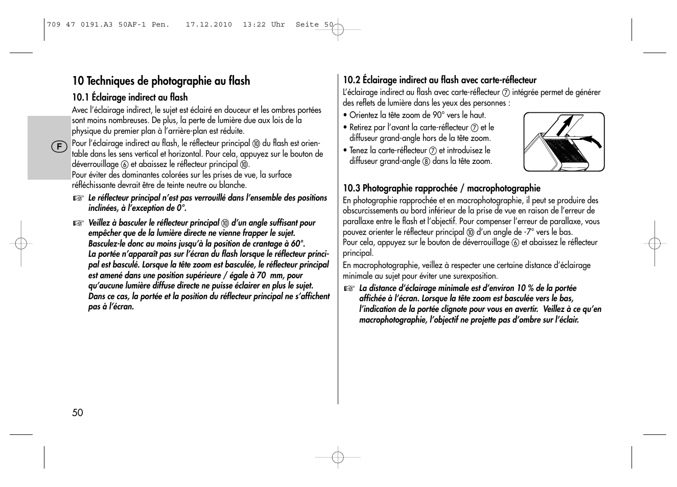 Metz MECABLITZ 50 AF-1 digital Pentax User Manual | Page 50 / 182