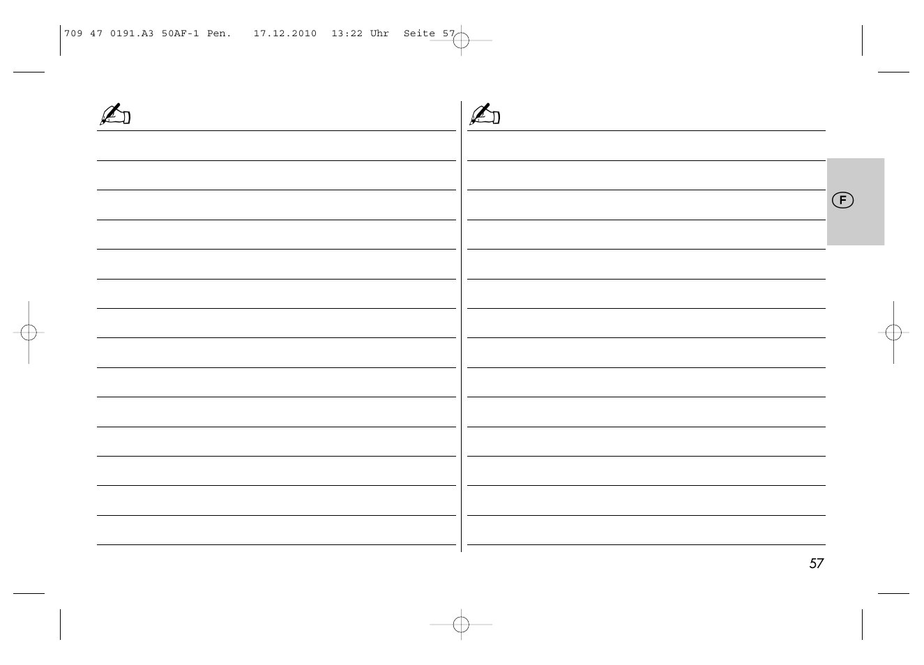 Metz MECABLITZ 50 AF-1 digital Pentax User Manual | Page 57 / 182
