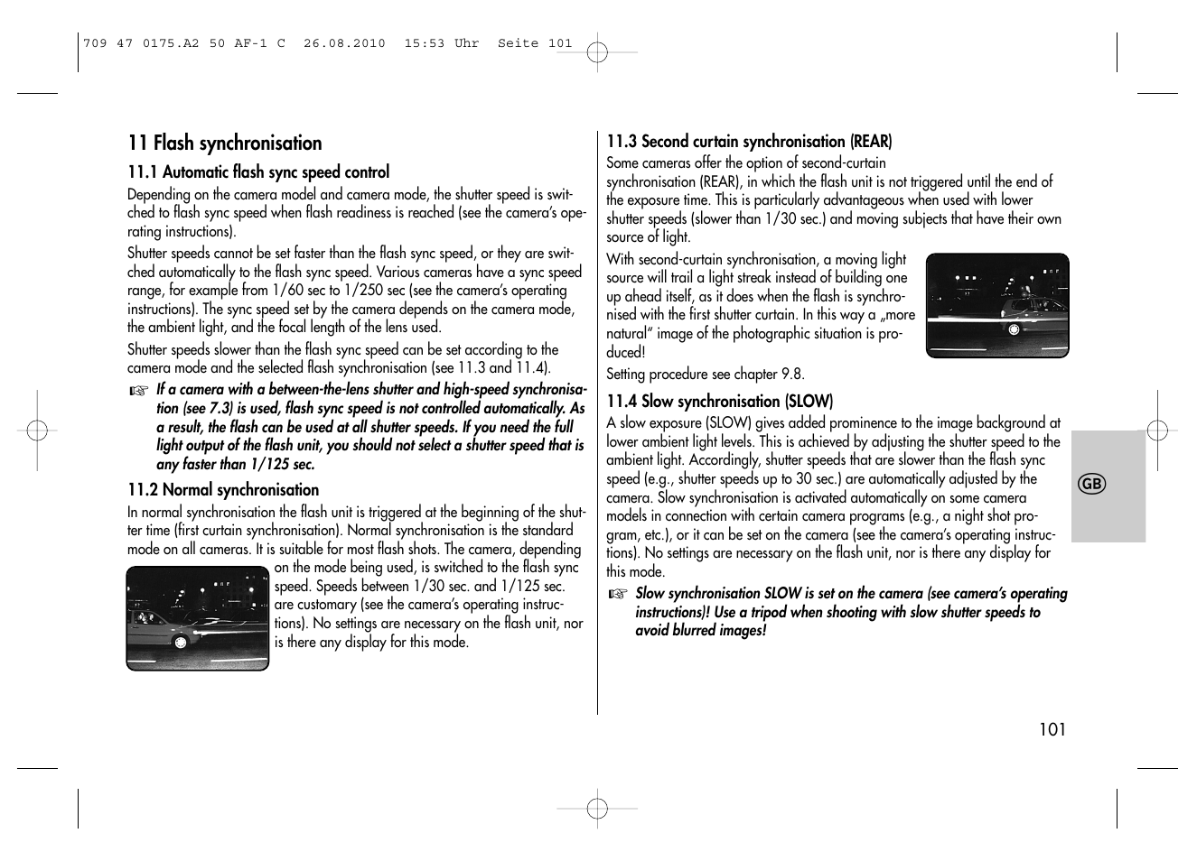 Metz MECABLITZ 50 AF-1 digital Canon User Manual | Page 101 / 174