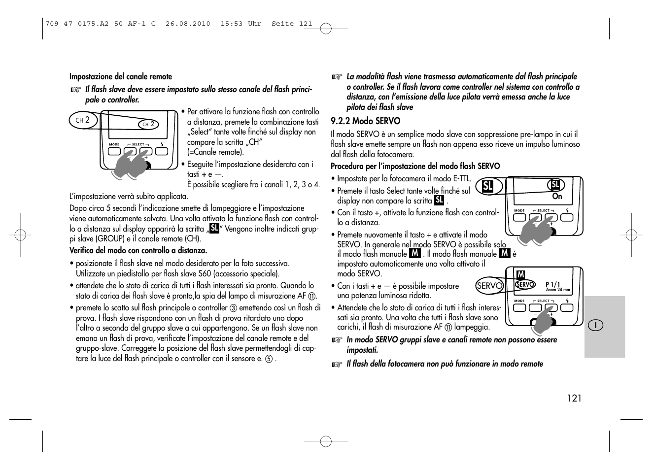 Metz MECABLITZ 50 AF-1 digital Canon User Manual | Page 121 / 174