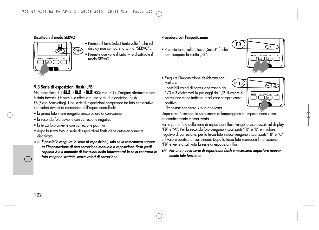 Metz MECABLITZ 50 AF-1 digital Canon User Manual | Page 122 / 174