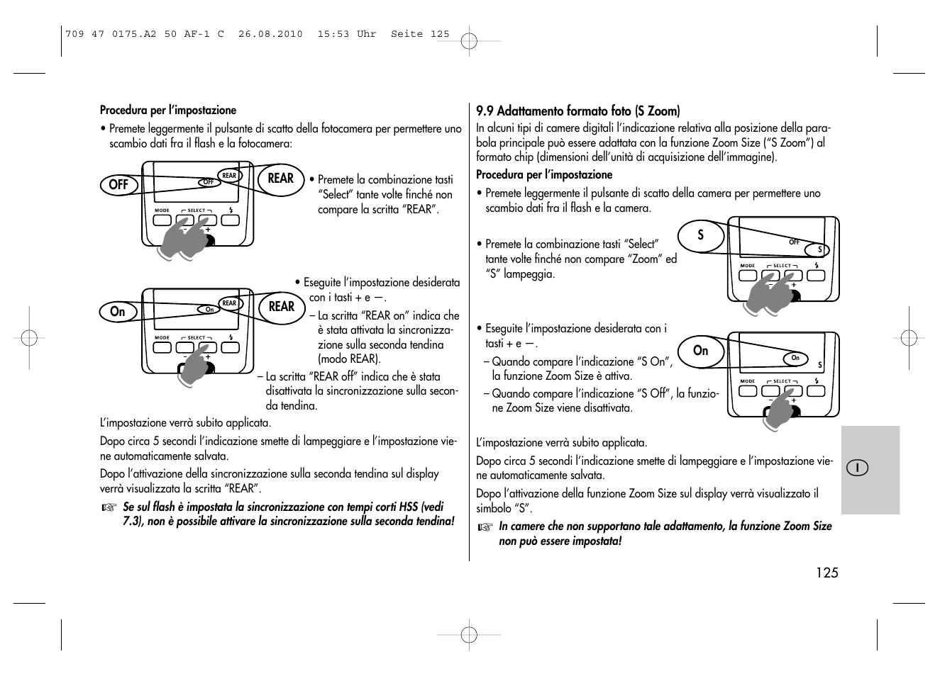 Metz MECABLITZ 50 AF-1 digital Canon User Manual | Page 125 / 174