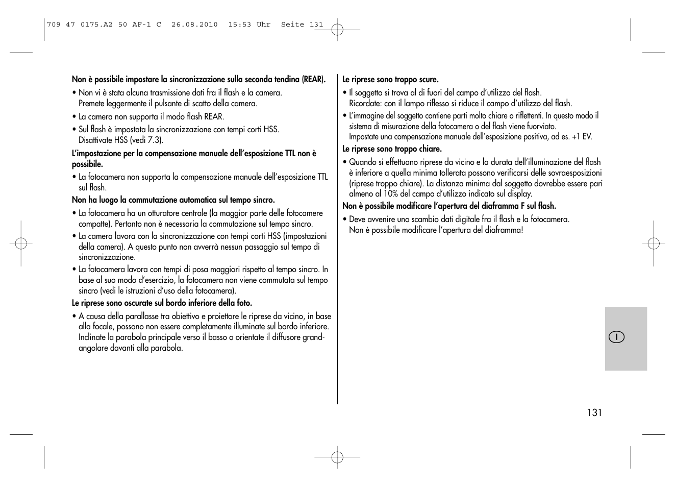 Metz MECABLITZ 50 AF-1 digital Canon User Manual | Page 131 / 174