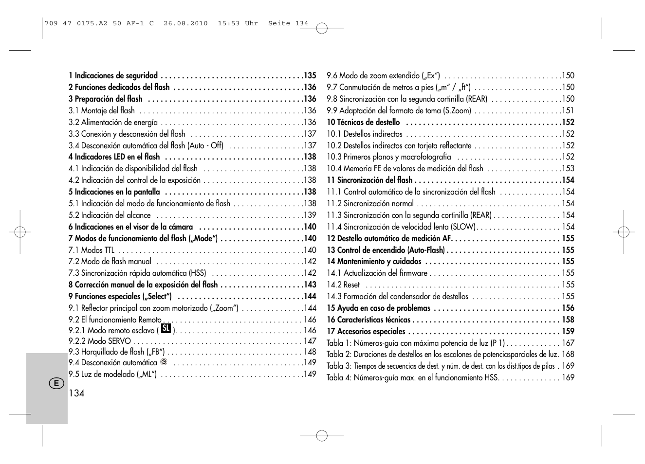 Metz MECABLITZ 50 AF-1 digital Canon User Manual | Page 134 / 174