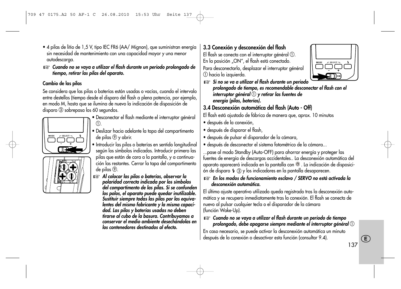 Metz MECABLITZ 50 AF-1 digital Canon User Manual | Page 137 / 174